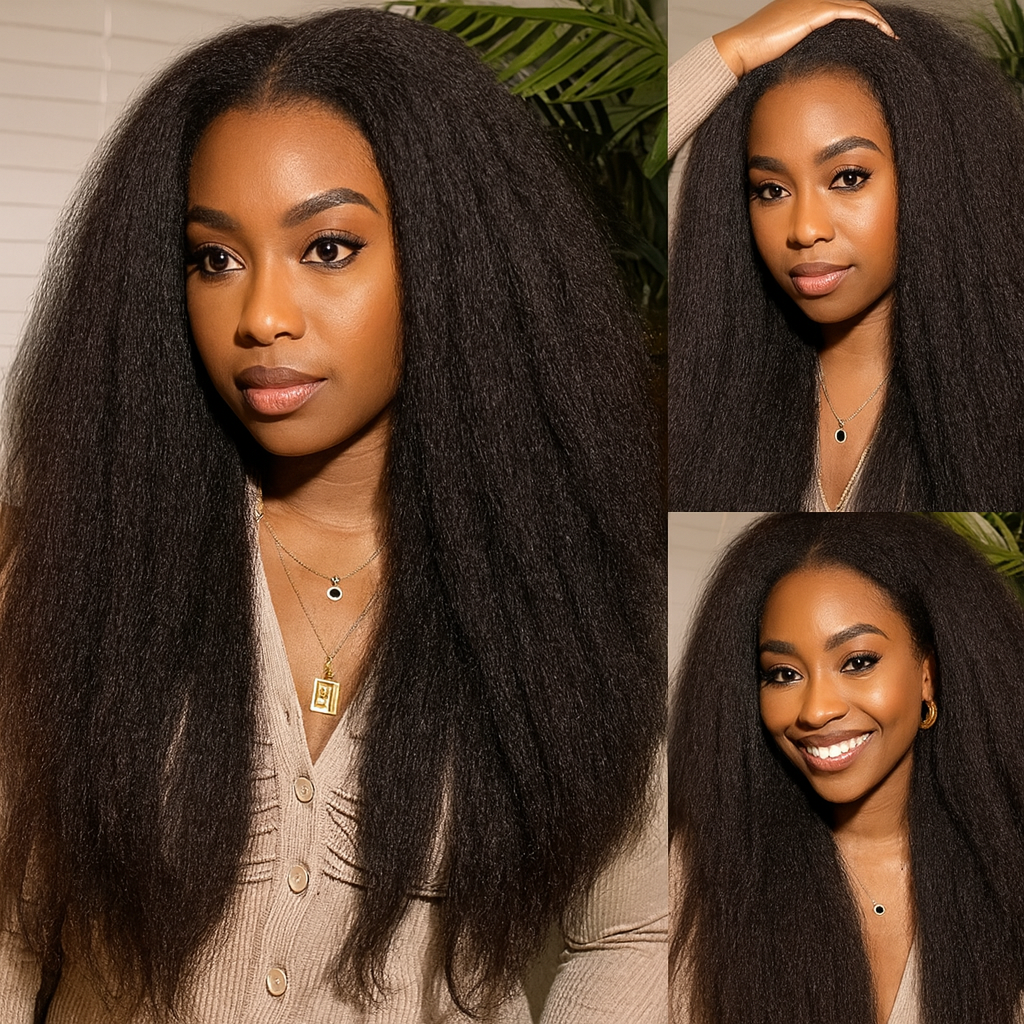 Taylor Wig's 360 HD Lace Kinky Straight | 100% Naturels | Beauty4Hair